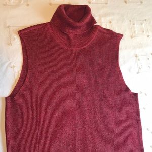 Casual Corner Sleeveless Turtle Neck Sweater SZ M